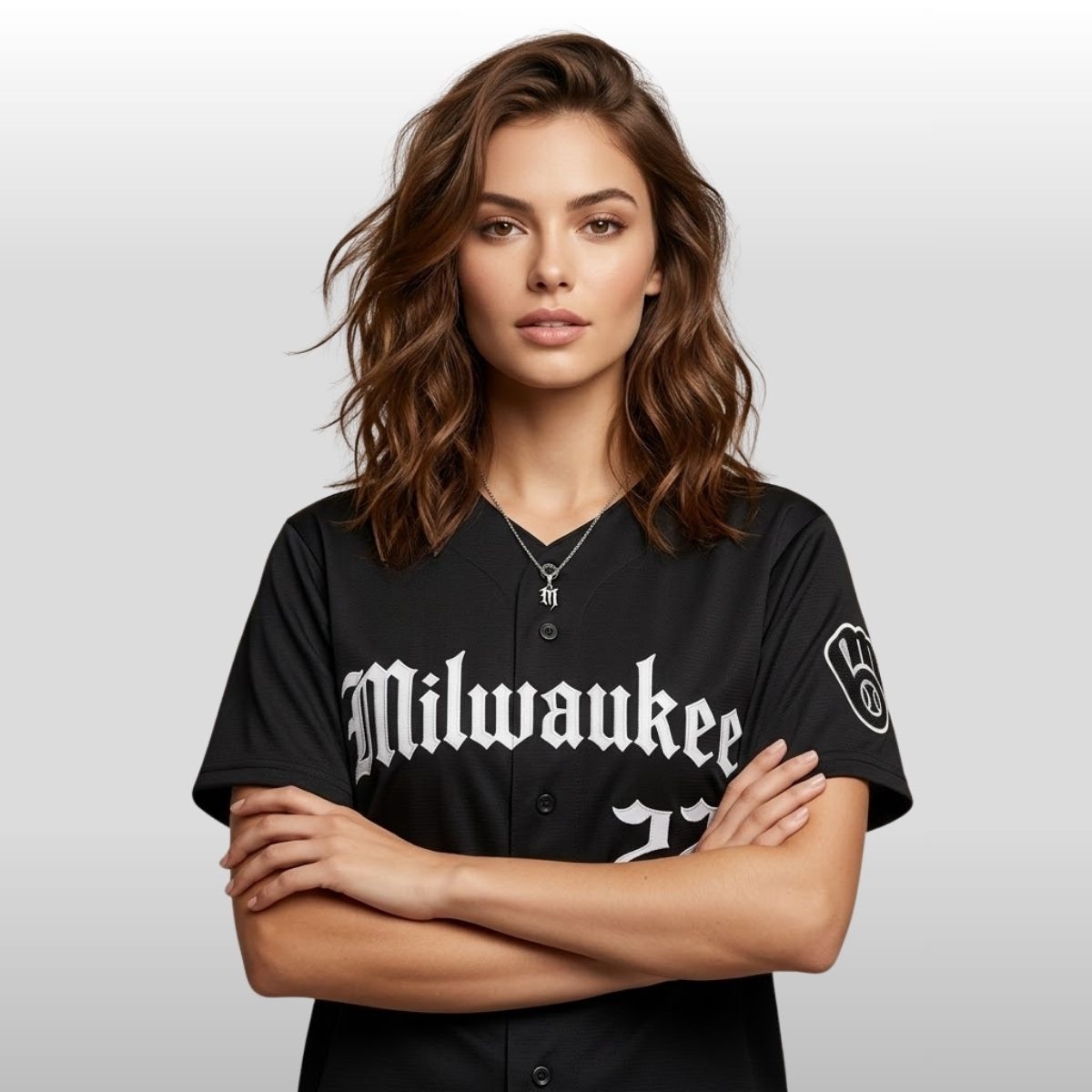 2026 Brewers Yelich 22 Gothic Baseball Jersey 2 2026 Brewers Yelich 22 Gothic Baseball Jersey 3