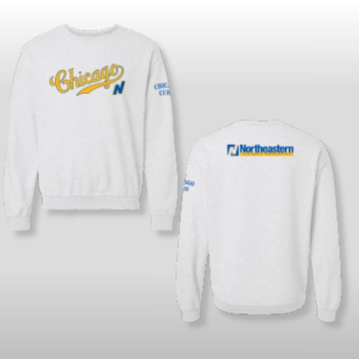 2026 Chicago Cubs Northeastern University of Illinois Sweatshirt Giveaway 2 2026 Chicago Cubs Northeastern University of Illinois Sweatshirt Giveaway - Image 2