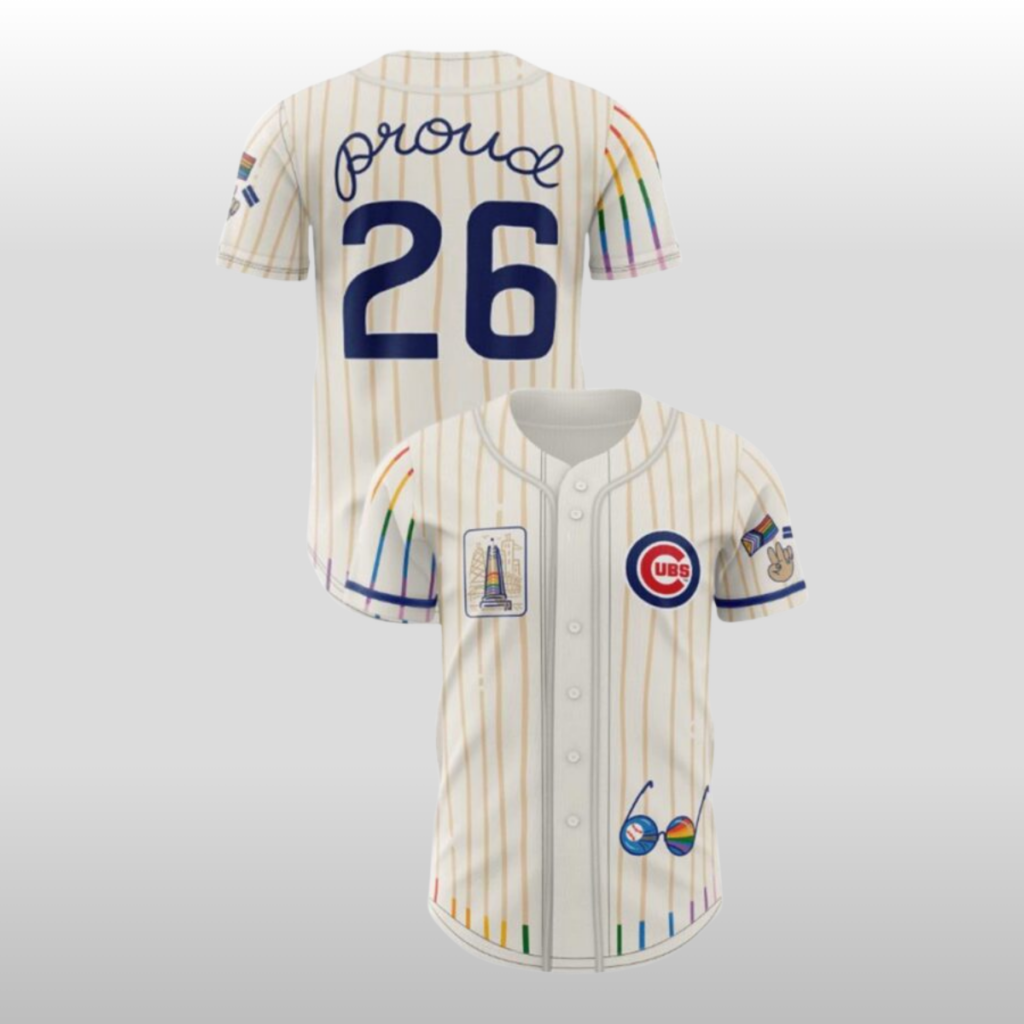 2026 Cubs Pride Rainbow Pylons Boystown Jersey 2