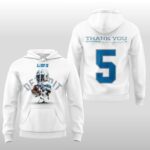2026 Detroit Lions Thank You David Montgomery Hoodie Shirt
