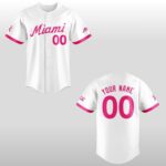 2026 Miami Hurricanes Baseball Fight Against Cancer Baseball Jersey