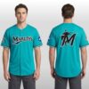 2026 Miami Marlins Teal Throwback Night Jersey 2