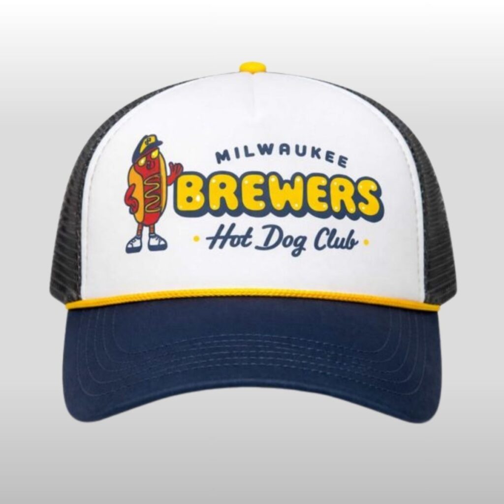2026 Milwaukee Brewers Launch Hot Dog Club Hat 4 2026 Milwaukee Brewers Launch Hot Dog Club Hat 2