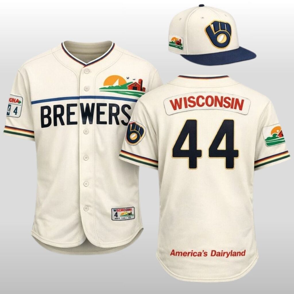 2026 Milwaukee Brewers Wisconsin Americas Dairyland Jersey 2