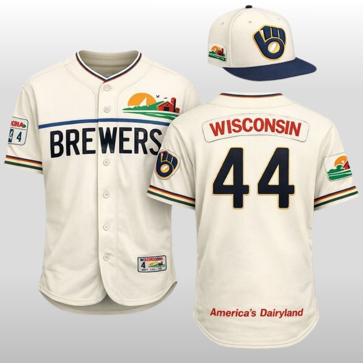 2026 Milwaukee Brewers Wisconsin America's Dairyland Jersey 1 2026 Milwaukee Brewers Wisconsin Americas Dairyland Jersey 2