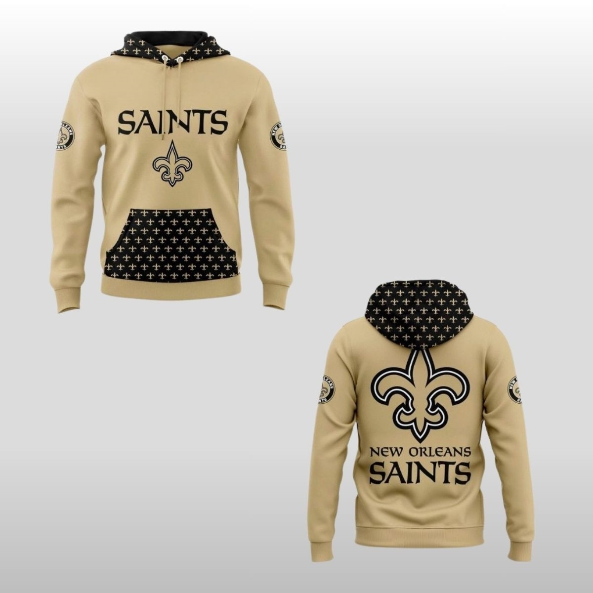 2026 New Orleans Saints New Hoodie 2 2026 New Orleans Saints New Hoodie - Image 2