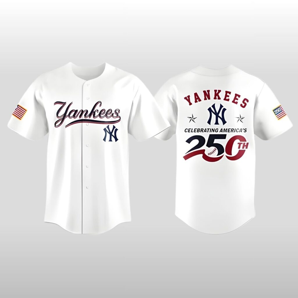 2026 New York Yankees Celebrating America's 250th Baseball Jersey 2