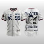 2026 New York Yankees One Piece Wanted Aaron Judge Bounty Hunter Baseball Jersey