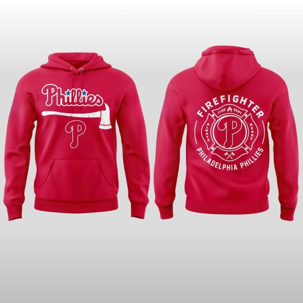 2026 Philadelphia Phillies Firefighter Application Hoodie Shirt 2