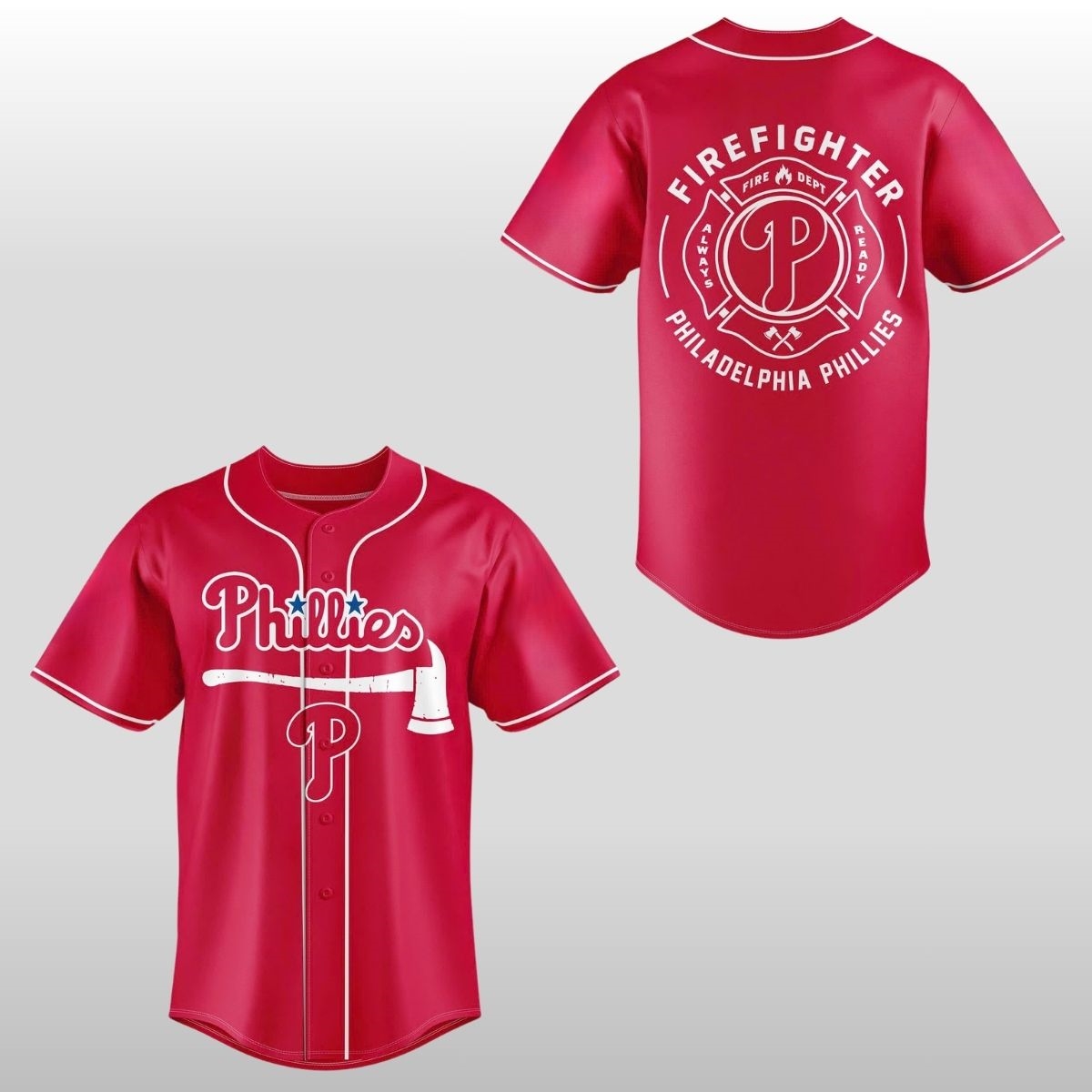 2026 Philadelphia Phillies Firefighter Application Jersey