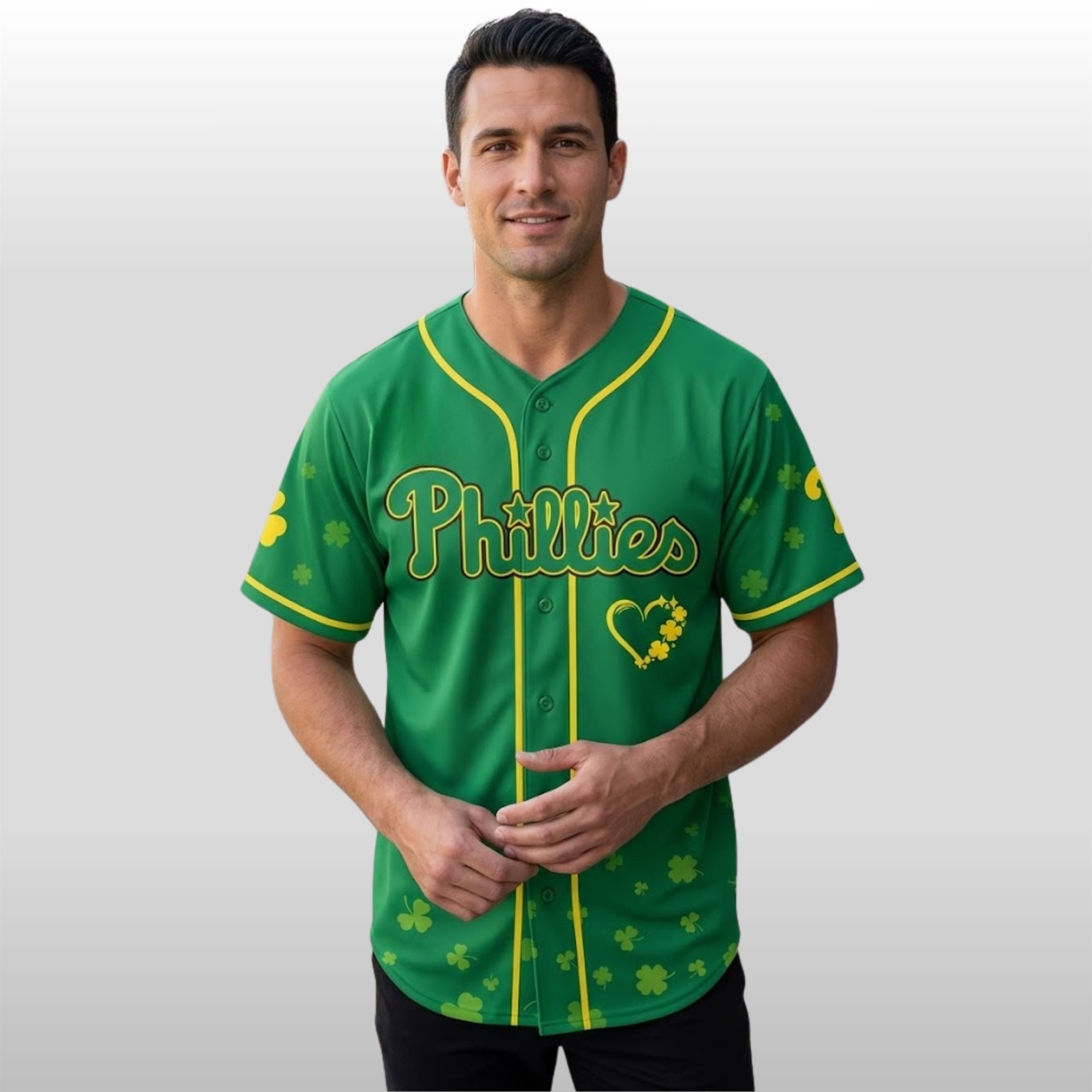 2026 Philadelphia Phillies St Patrick’s Day Lucky Day Baseball Jersey 2 2026 Philadelphia Phillies St Patrick’s Day Lucky Day Baseball Jersey - Image 2