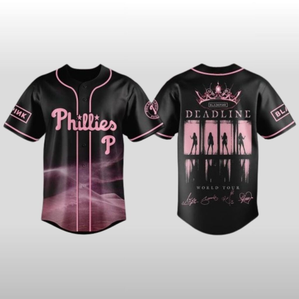 2026 Philadelphia Phillies x Blackpink Deadline World Tour Baseball Jersey 2