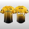 2026 Pirates x Fur Family Pet Game Night Baseball Jersey