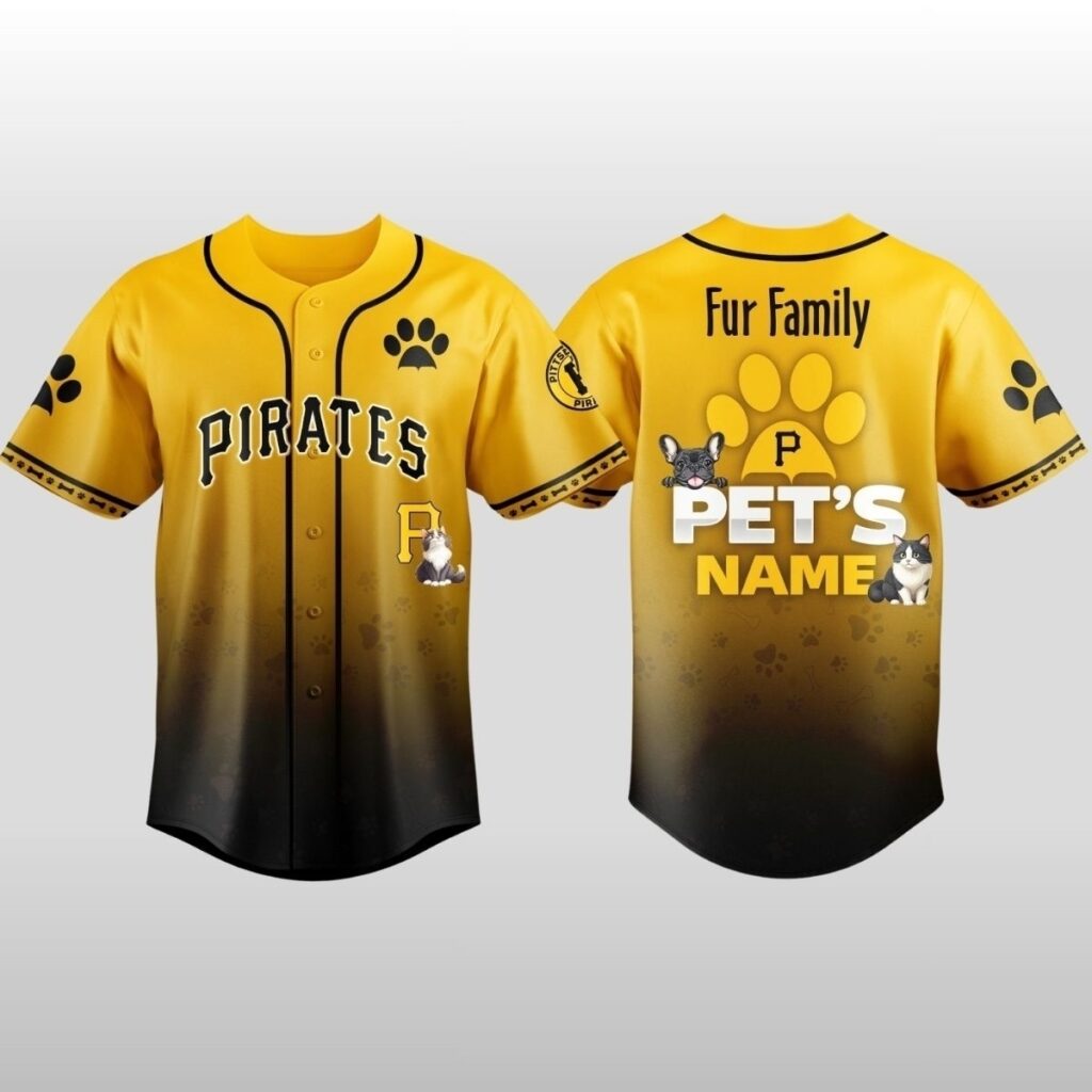 2026 Pirates x Fur Family Pet Game Night Baseball Jersey 9 2026 Pirates x Fur Family Pet Game Night Baseball Jersey