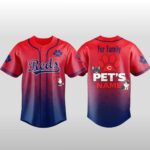 2026 Reds x Fur Family Pet Game Night Baseball Jersey
