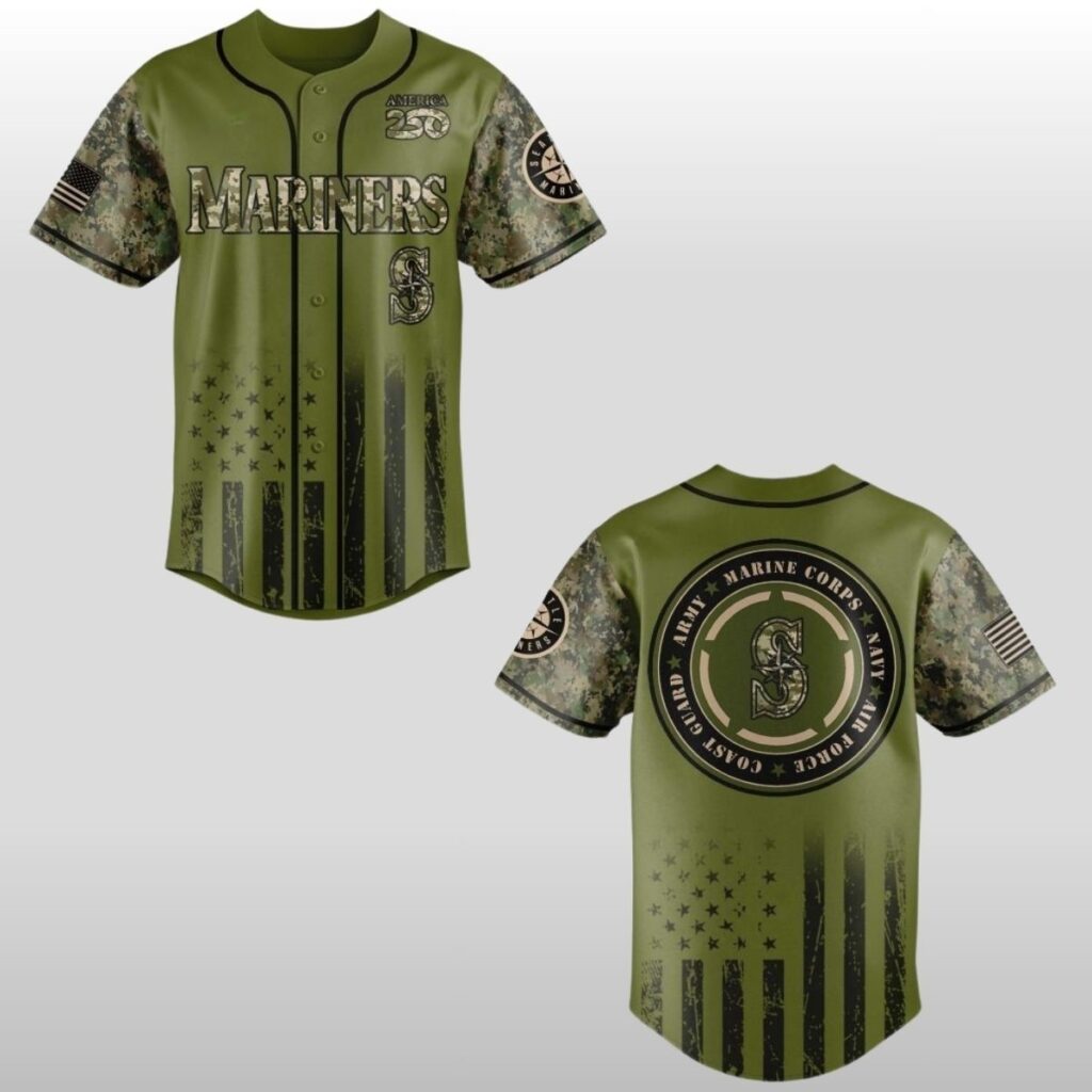 2026 Seattle Mariners x Military Appreciation Night Baseball Jersey 2