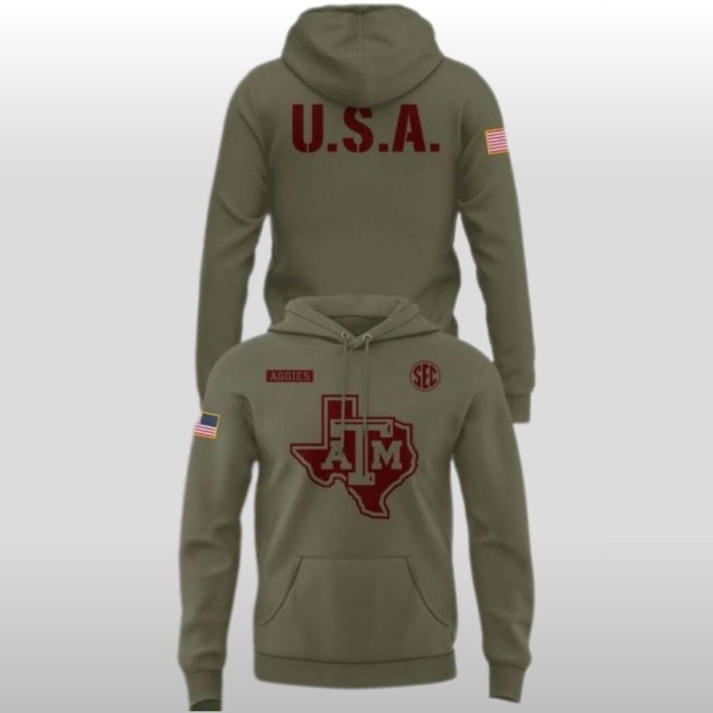 2026 Texas A&M Aggies Military Appreciation Hoodie Shirt 4 2026 Texas AM Aggies Military Appreciation Hoodie Shirt 2