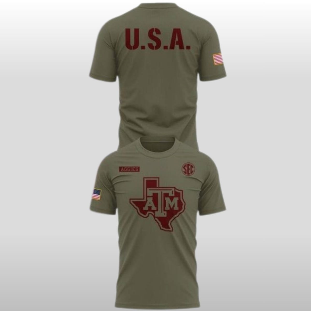 2026 Texas A&M Aggies Military Appreciation Hoodie Shirt 2 2026 Texas A&M Aggies Military Appreciation Hoodie Shirt - Image 2