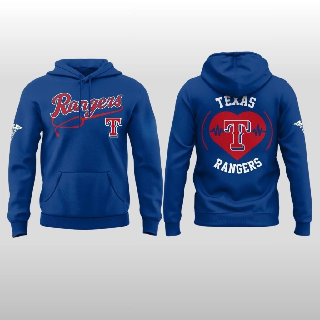 2026 Texas Rangers Healthcare Appreciation Night Hoodie Cap Joggers 1 2026 Texas Rangers Healthcare Appreciation Night Hoodie Cap Joggers