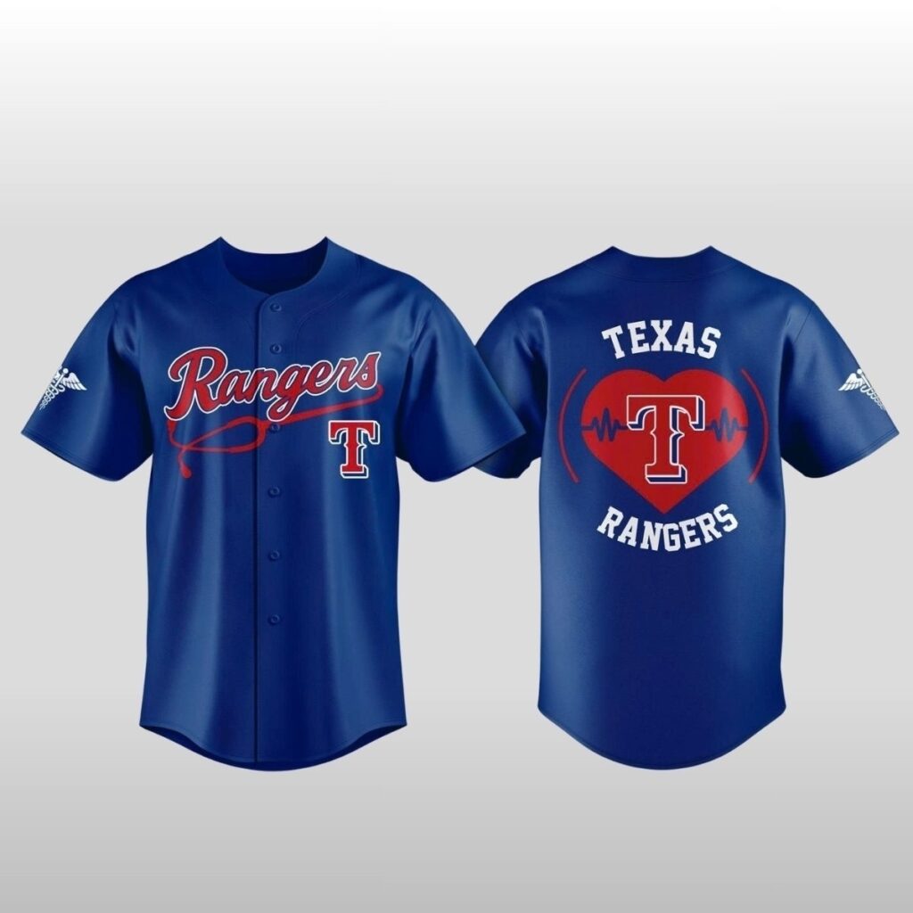 2026 Texas Rangers Healthcare Appreciation Night Jersey 6 2026 Texas Rangers Healthcare Appreciation Night Jersey 2