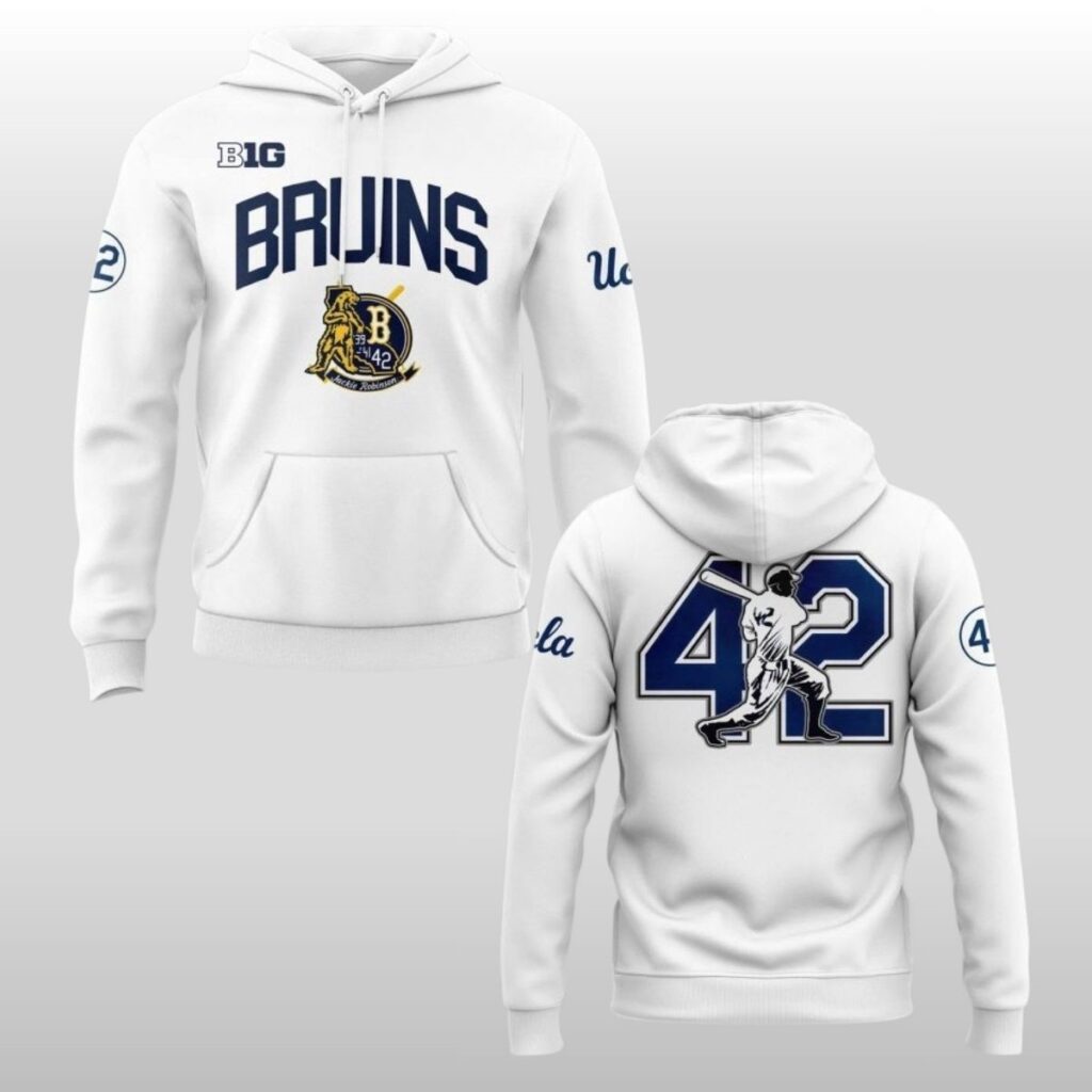 2026 UCLA Bruins Baseball Honor Jackie Robinson 42 Hoodie 2