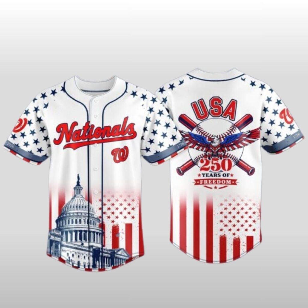 2026 Washington Nationals x 250th Anniversary of the United States Baseball Jersey 3 2026 Washington Nationals x 250th Anniversary of the United States Baseball Jersey 2