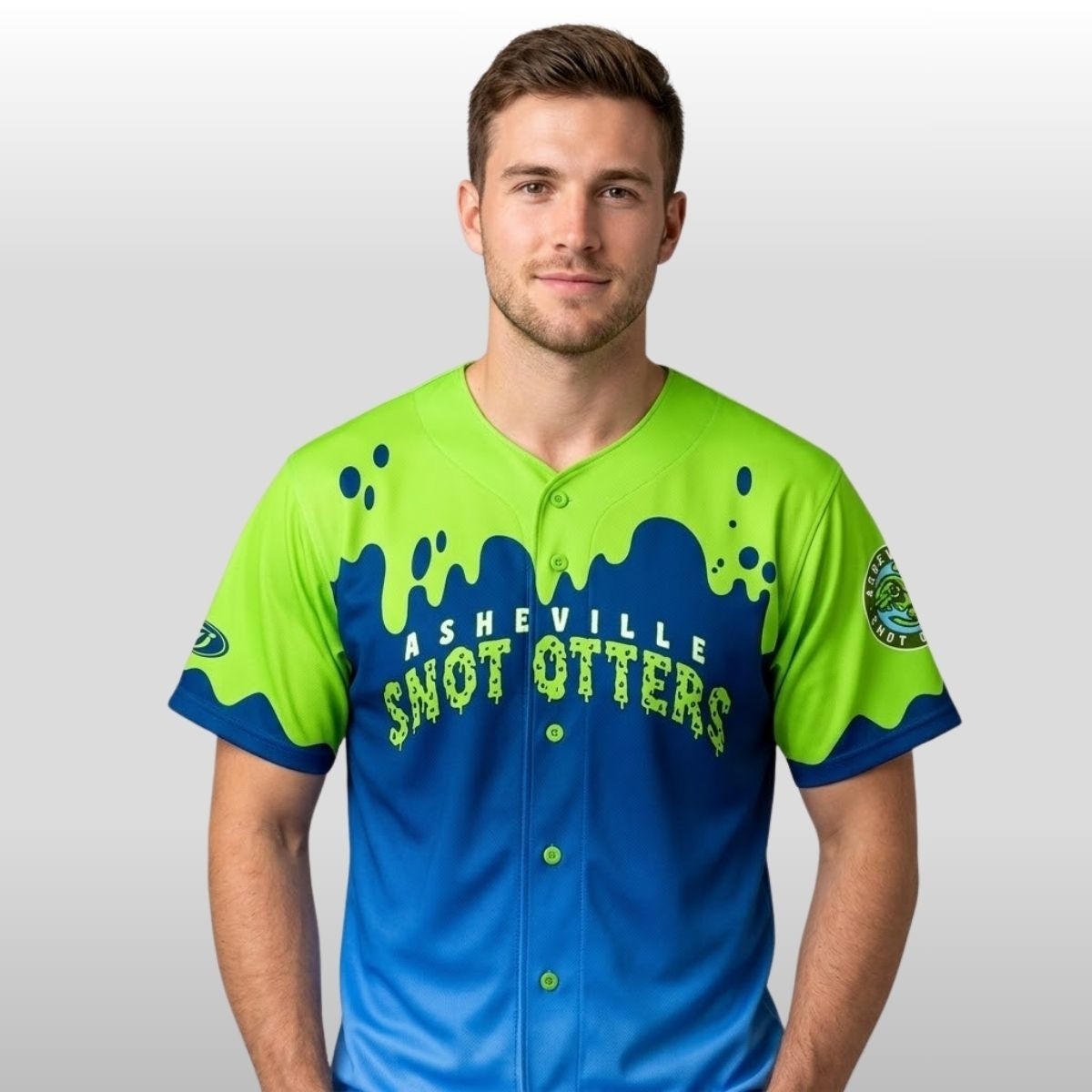 Asheville Tourists 2026 Asheville Snot Otters Baseball Jersey Asheville Tourists 2026 Asheville Snot Otters Baseball Jersey