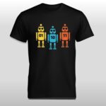 Binary 01 10 11 Robot Shirt