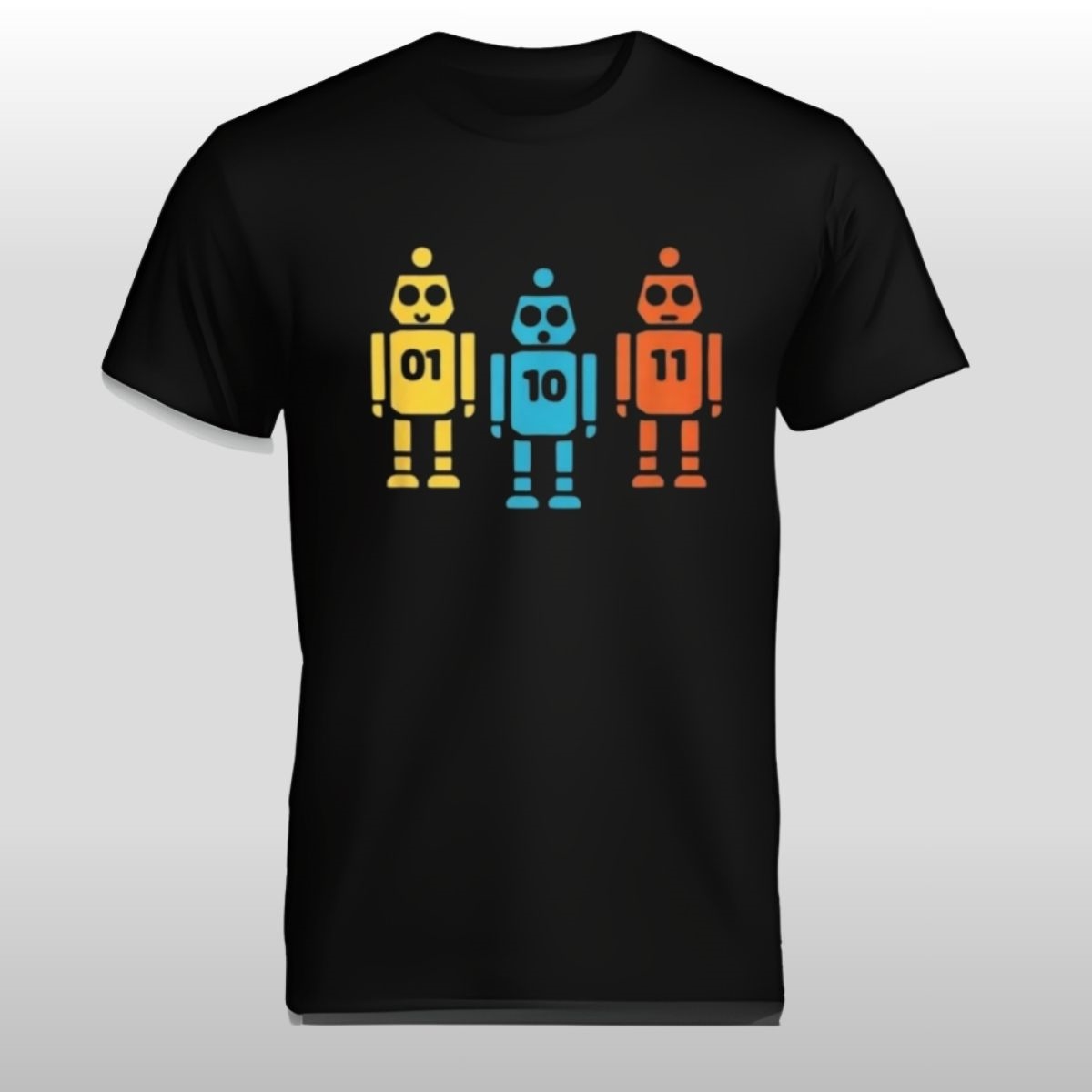Binary 01 10 11 Robot Shirt 1 Binary 01 10 11 Robot Shirt