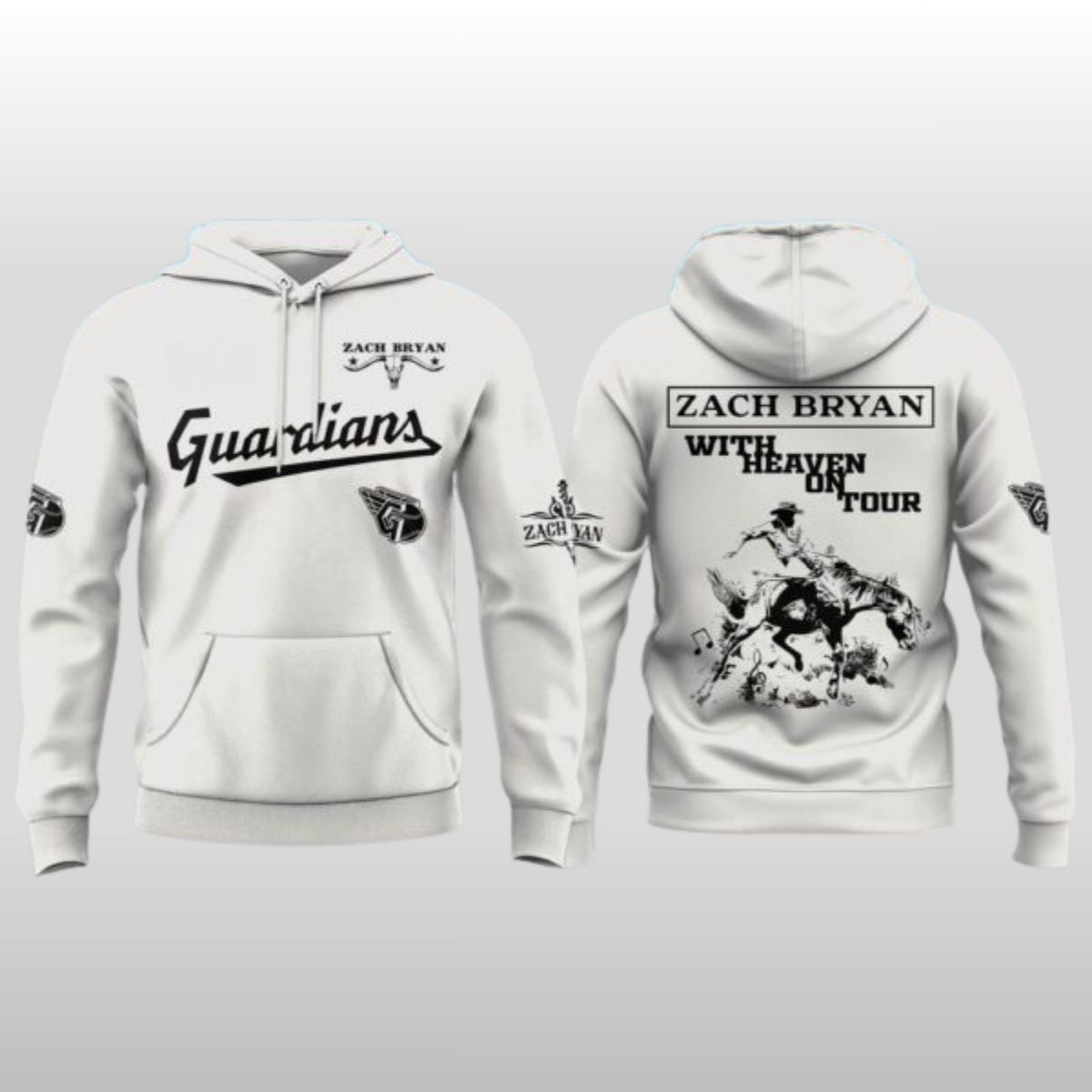 Cleveland Guardians x Jack Bryan With Heavan On Tour Hoodie 1 Cleveland Guardians x Jack Bryan With Heavan On Tour Hoodie