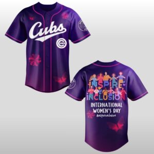 2026 Chicago Cubs Happy International Women’s Day Baseball Jersey