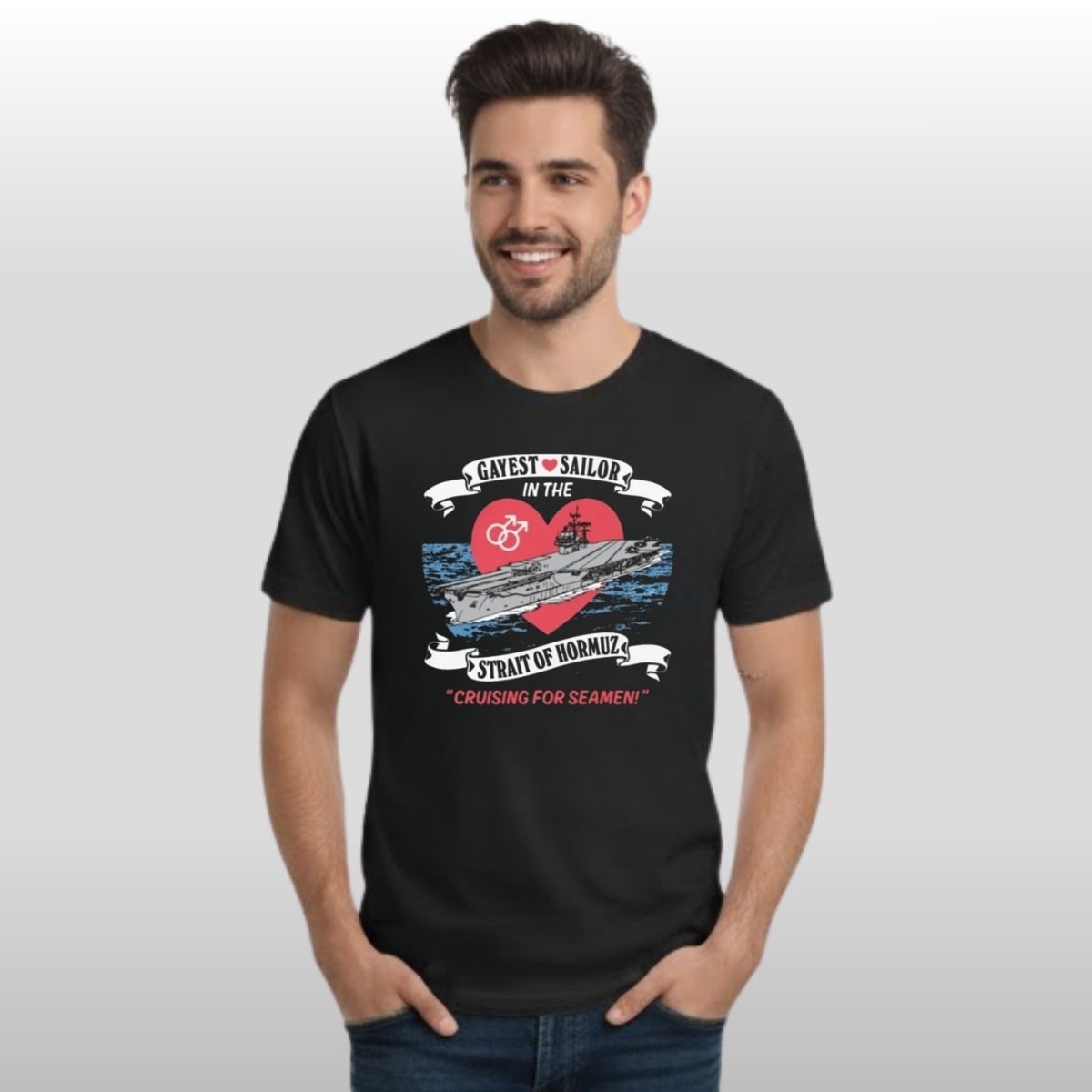 Gayest Sailor In The Strait Of Hormuz Cruising For Seamen Shirt 2 Gayest Sailor In The Strait Of Hormuz Cruising For Seamen Shirt - Image 2