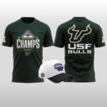 Green South Florida Bulls 2026 American Conference Men's Basketball Tournament Champions Hoodie Shirt Cap
