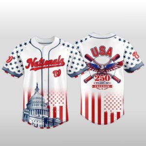 2026 Washington Nationals x 250th Anniversary of the United States Baseball Jersey