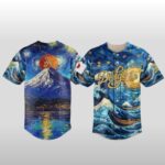 2026 Los Angeles Dodgers x Japanese Heritage Night Oil Painting Art Baseball Jersey
