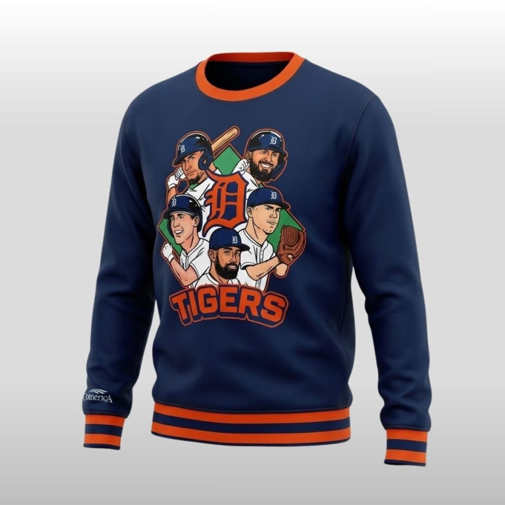 2026 Detroit Tigers Cartoon Shirt Giveaway - Zerelam
