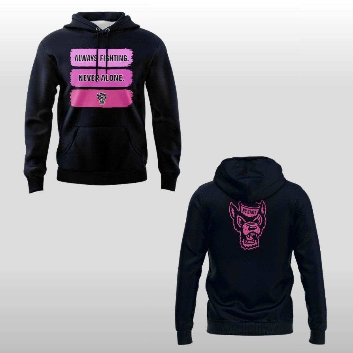 NC-State-Wolfpack-Women's-Basketball-2026-Always-Fighting-Never-Alone-Hoodie-Shirt NC State Wolfpack Women's Basketball 2026 Always Fighting Never Alone Hoodie Shirt