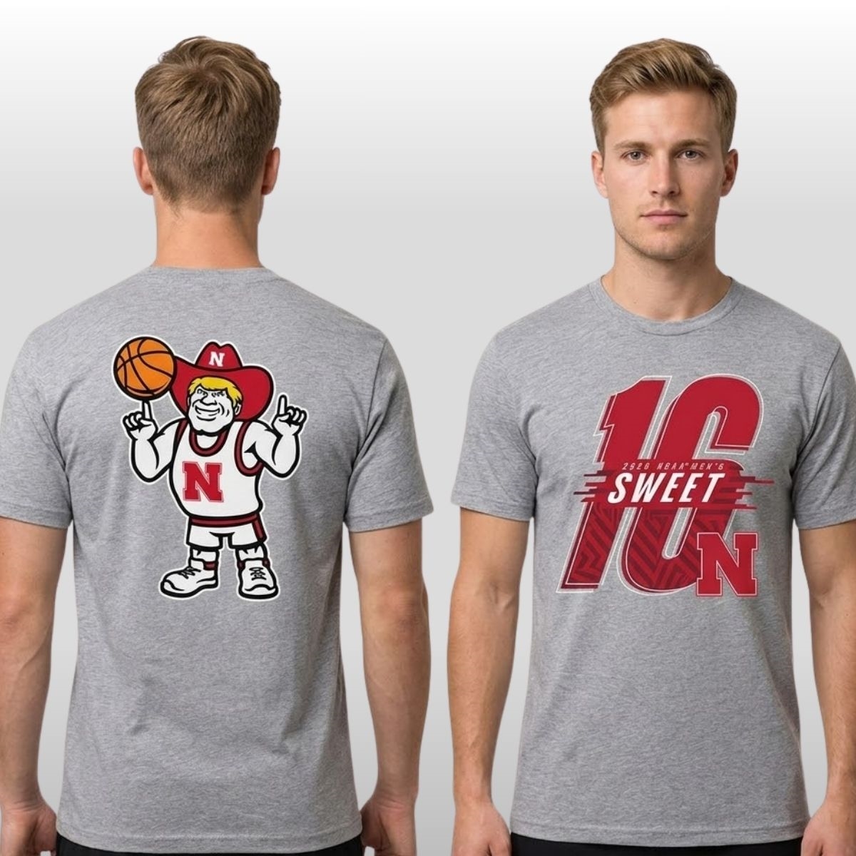 2026 Nebraska Huskers Men’s Basketball Sweet 16 Shirt 2 Nebraska Huskers 2026 NCAA Men's Basketball Sweet 16 Shirt