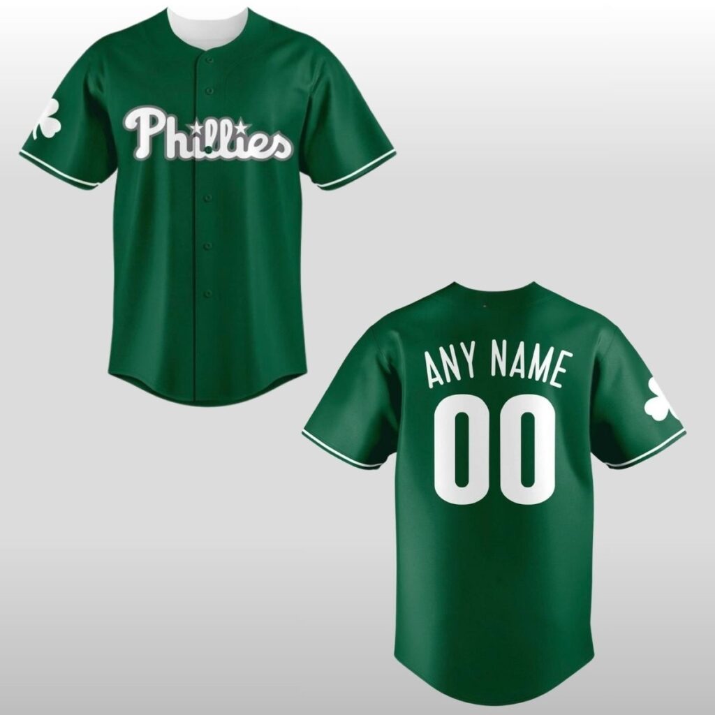 Philadelphia Phillies 2026 St Patrick's Day Baseball Jersey 2