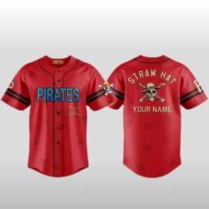 2026 Pittsburgh Pirates One Piece Live Action Season 2 Luffy Neighbours Jersey