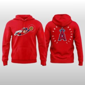 2026 LA Angels Wings Up Rise Above Own the Game Hoodie 2