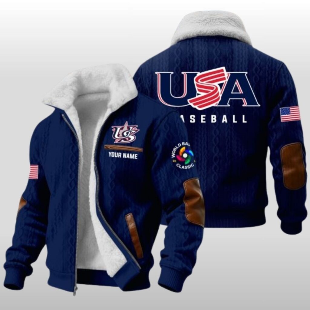 USA Baseball 2026 World Baseball Winter Fleece Jacket 2