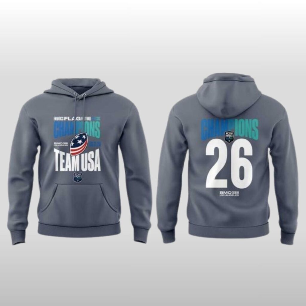 USA Football Team 2026 Fanatics Flag Football Classic Champions Hoodie 3 USA Football Team 2026 Fanatics Flag Football Classic Champions Hoodie 2