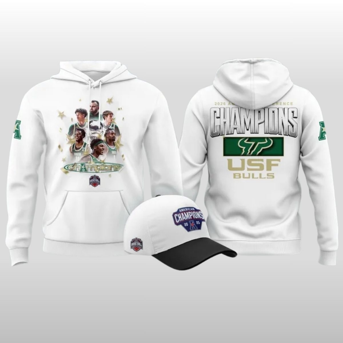 USF-Bulls-2026-American-Conference-Men's-Basketball-Tournament-Champions-Hoodie-Shirt USF Bulls 2026 American Conference Men's Basketball Tournament Champions Hoodie Shirt