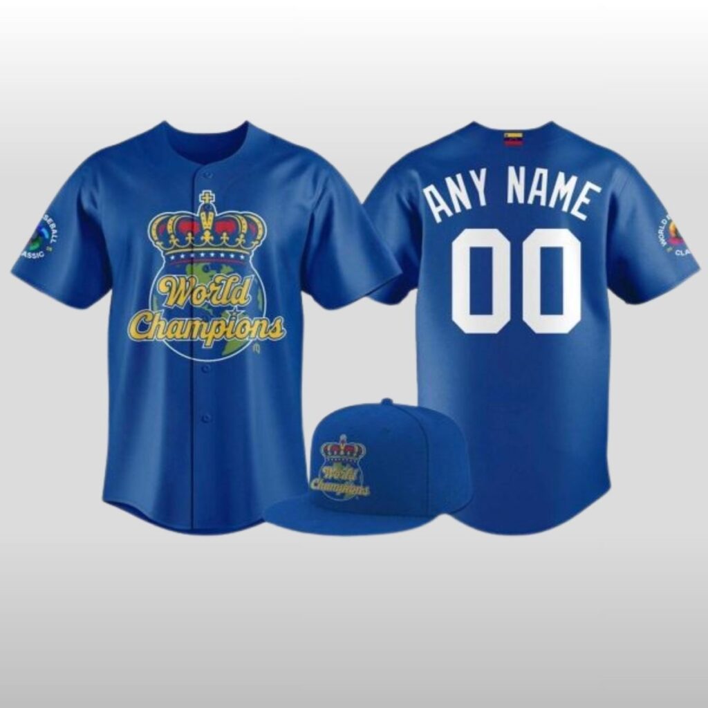Venezuela Baseball 2026 World Baseball Classic Champions Baseball Jersey1