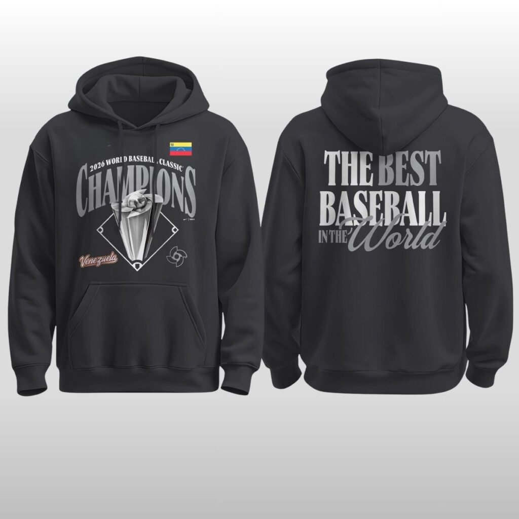 Venezuela Baseball 2026 World Baseball Classic Champions Locker Room Hoodie Shirt 2