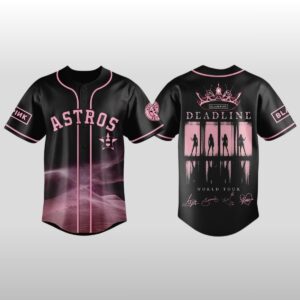 2026 Houston Astros x Blackpink Deadline World Tour Baseball Jersey
