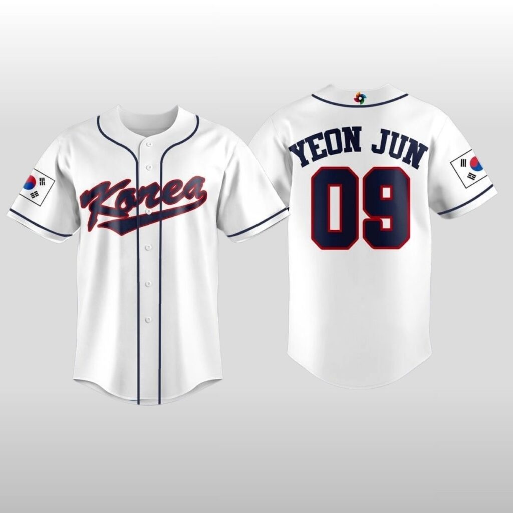 ヨンジュン　ユニフォーム Yeon Jun TXT Korea Baseball 2026 World Baseball Classic Jersey