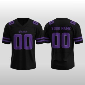 2026 Minnesota Vikings Black Out Football Jersey