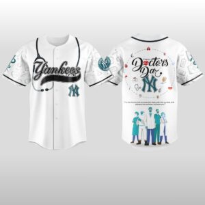 New York Yankees Happy National Doctors Day 2026 Baseball Jersey
